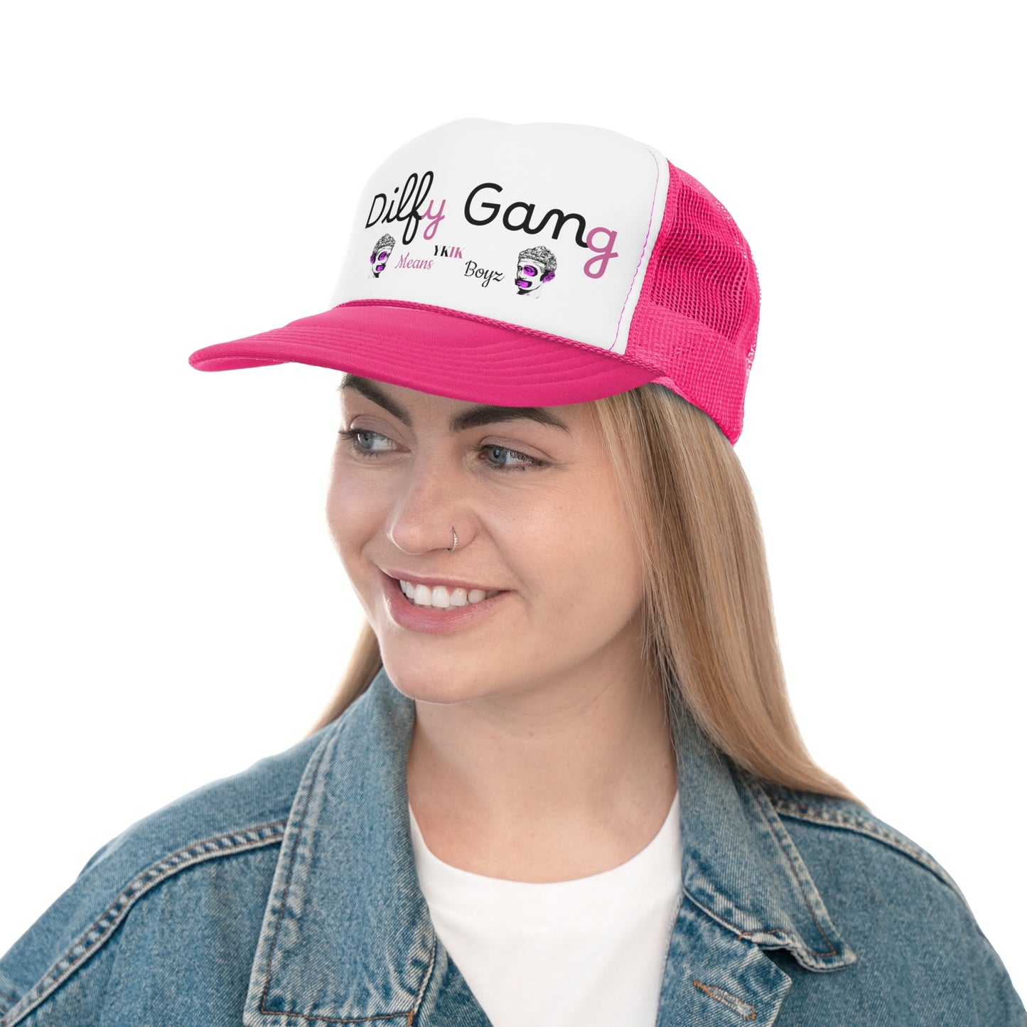 Dilfy Gang Trucker Cap - Bold & Fun Headwear for Trendsetters
