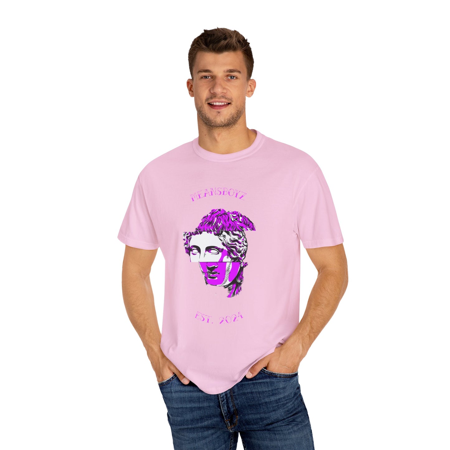 Statue Design T-Shirt - meansboyz Unisex Garment-Dyed Tee