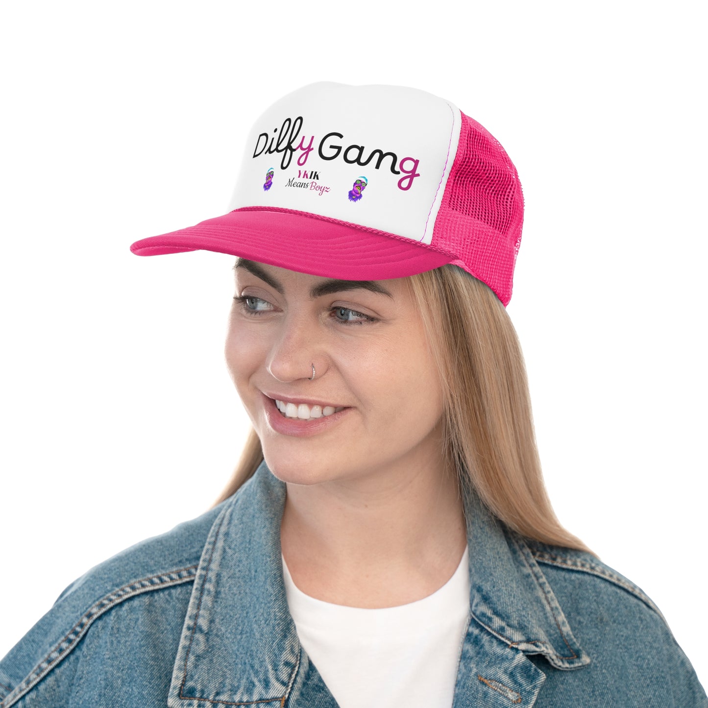 Dilfy Gang Trucker Cap – Stylish Mesh Hat for Trendsetters