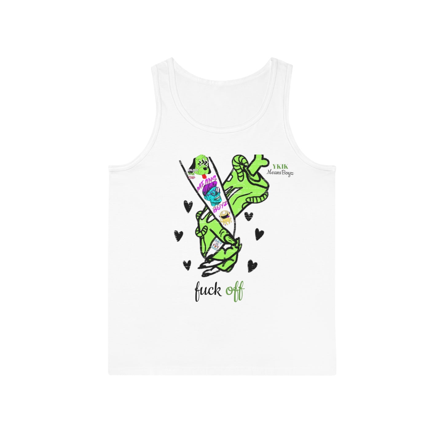 Meansboyz Funny Graphic Tank Top - 'Fuck Off' Design