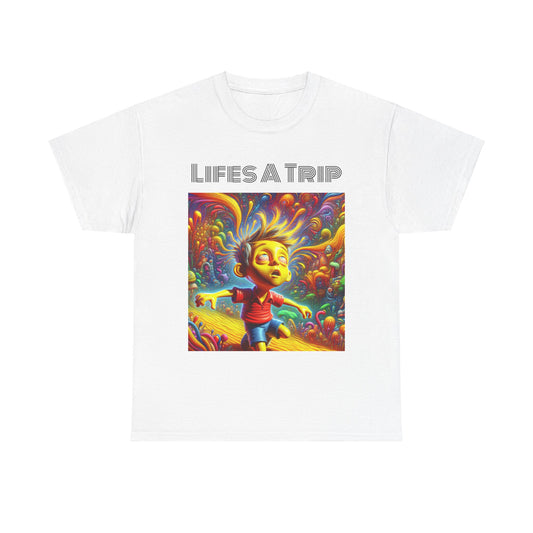 MeansBoyz Lifes a trip Unisex Heavy Cotton Tee