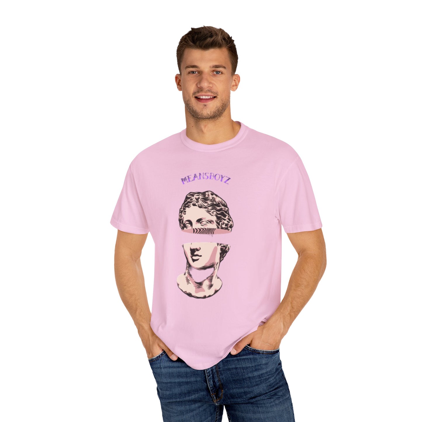 Meansboyz statue Unisex Garment-Dyed T-shirt