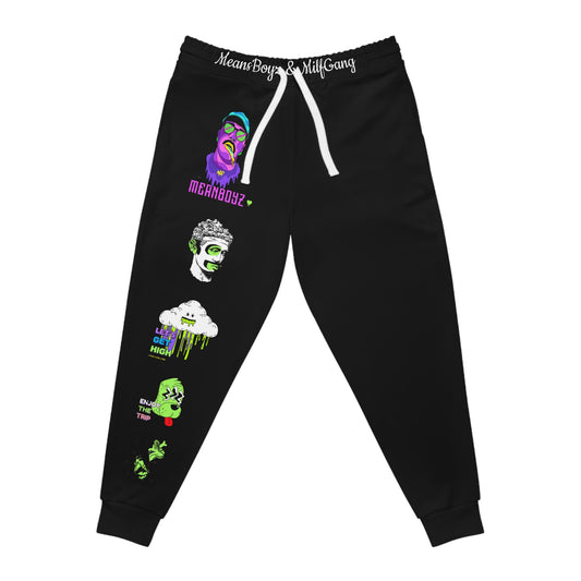 Funny Athletic Joggers for Streetwear Fans - Meansboyz & Milf Gang Design