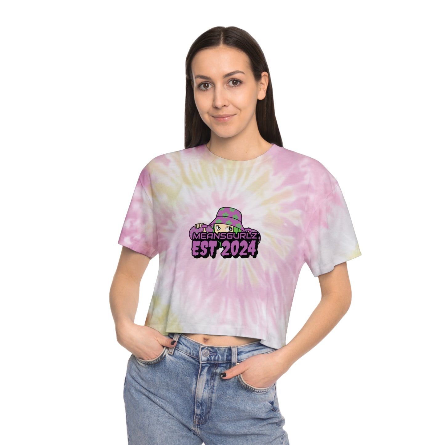 MeansBoyz Women's Tie-Dye Crop Tee