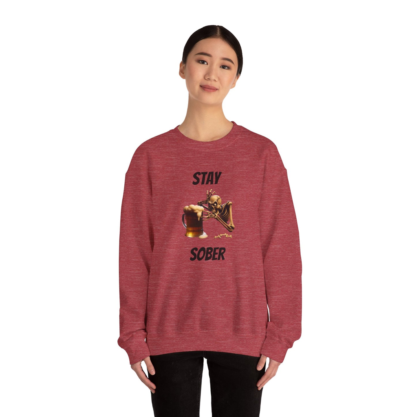 Sober Skeleton Crewneck Sweatshirt