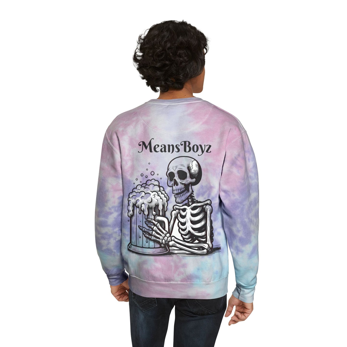 MeansBoyz Bad & Boozy Unisex Tie-Dye Sweatshirt