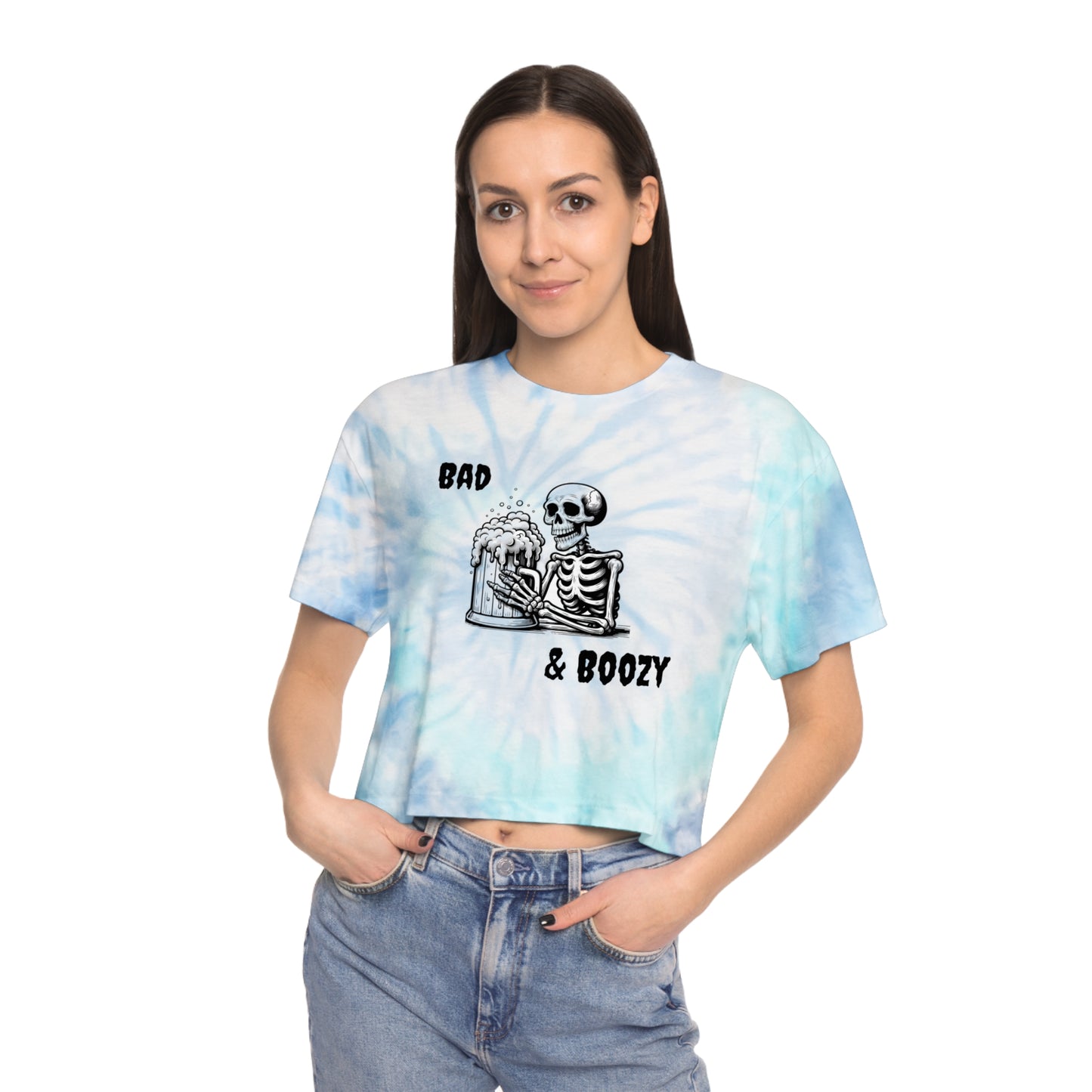 MeansBoyz Women's Tie-Dye Crop Tee