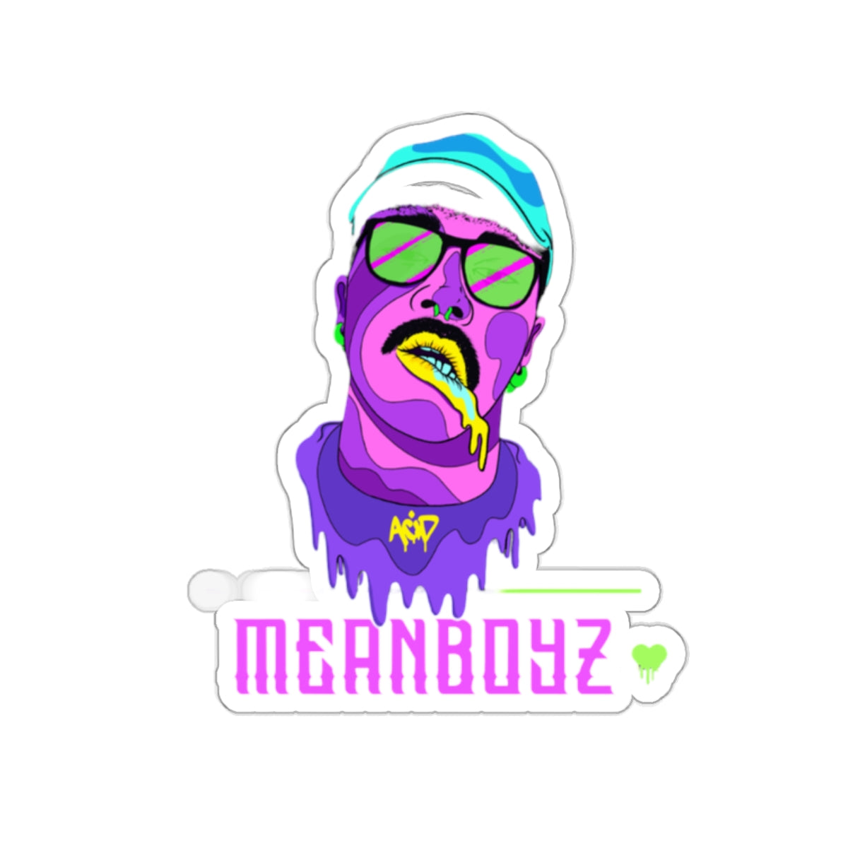 MeansBoyz Kiss-Cut Stickers