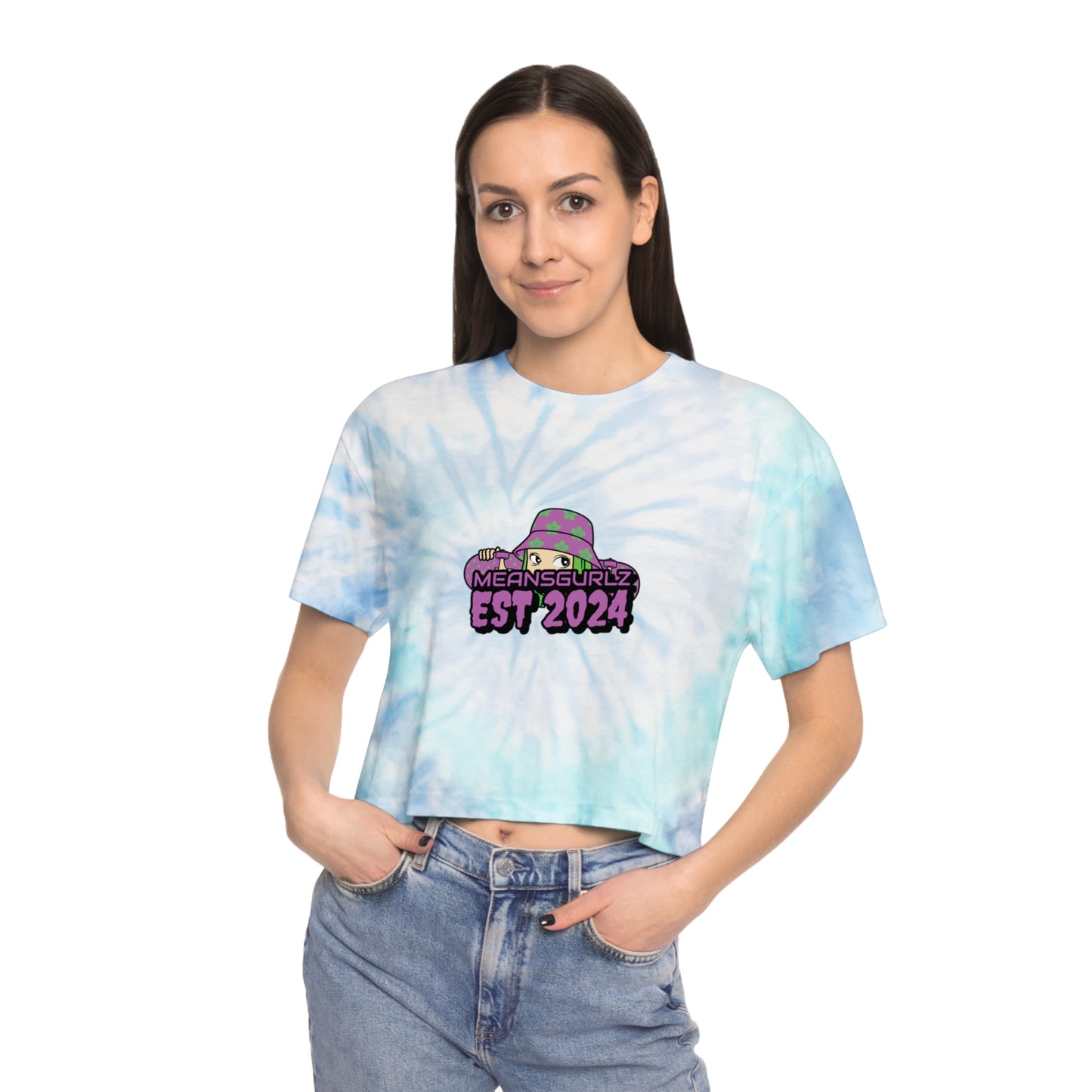 MeansBoyz Women's Tie-Dye Crop Tee