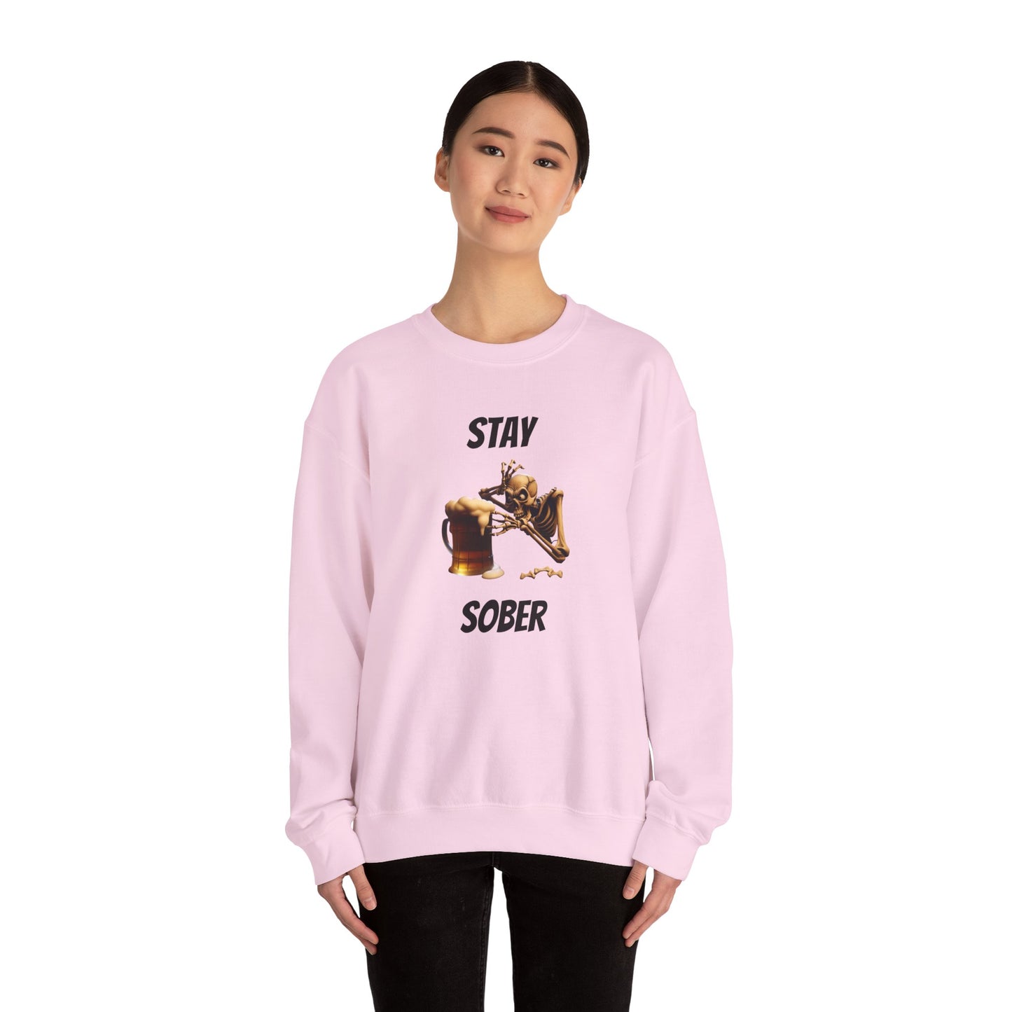 Sober Skeleton Crewneck Sweatshirt