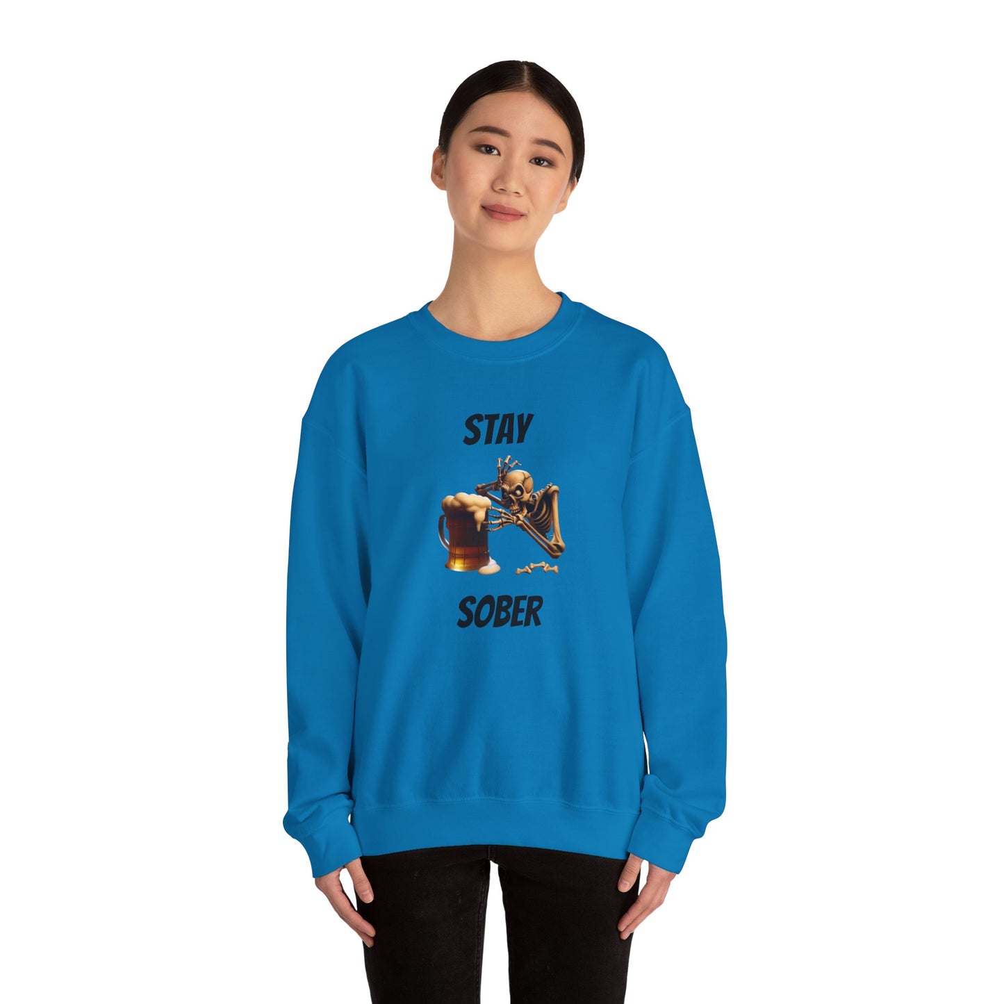 Sober Skeleton Crewneck Sweatshirt