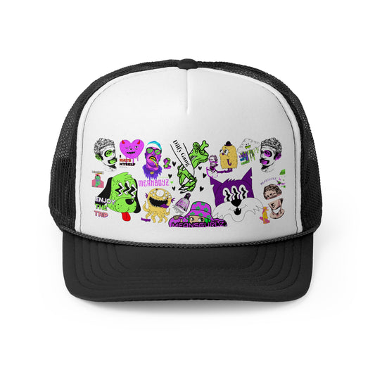 Psychedelic Trucker Cap - Enjoy the Trip Design for Fun Lovers