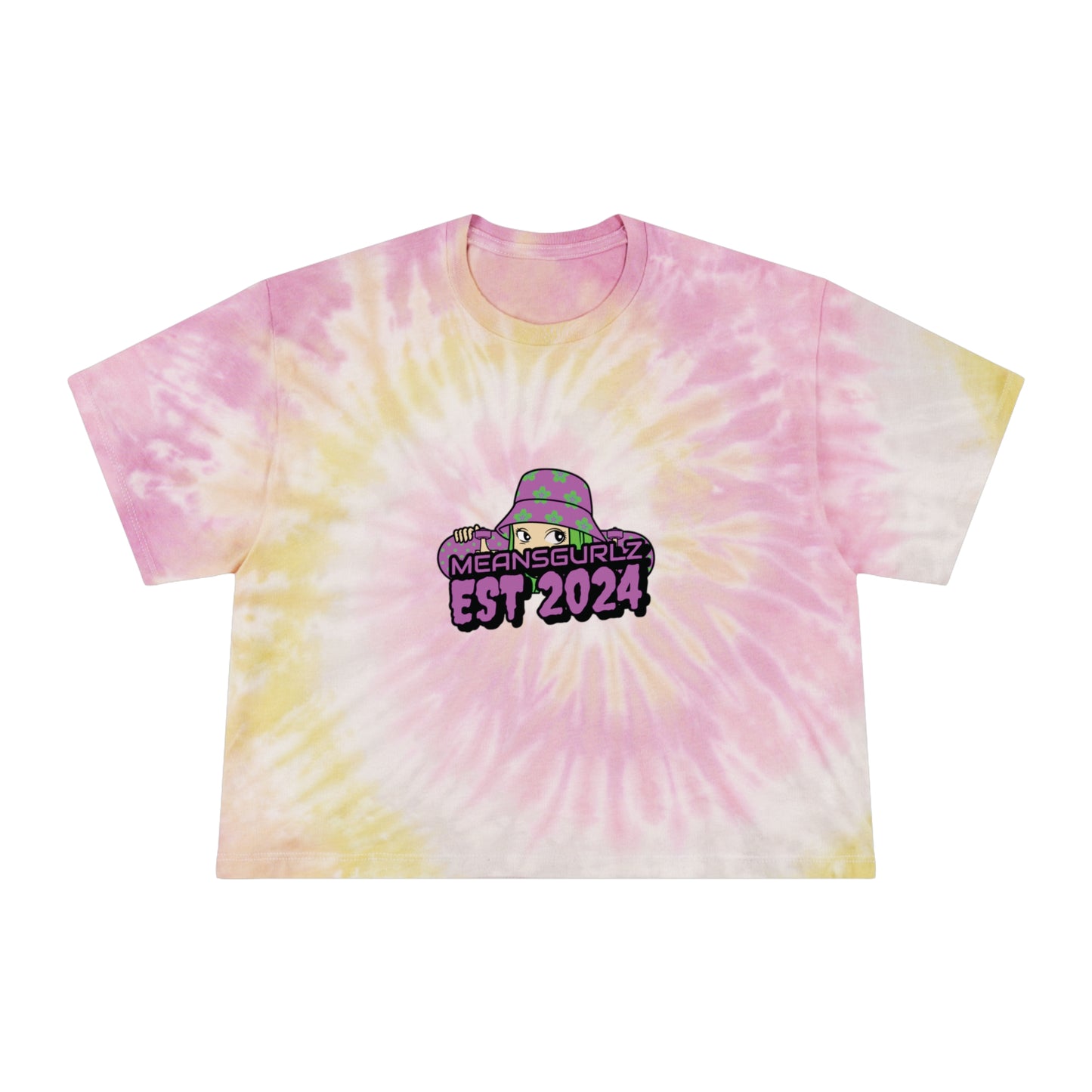 MeansBoyz Women's Tie-Dye Crop Tee