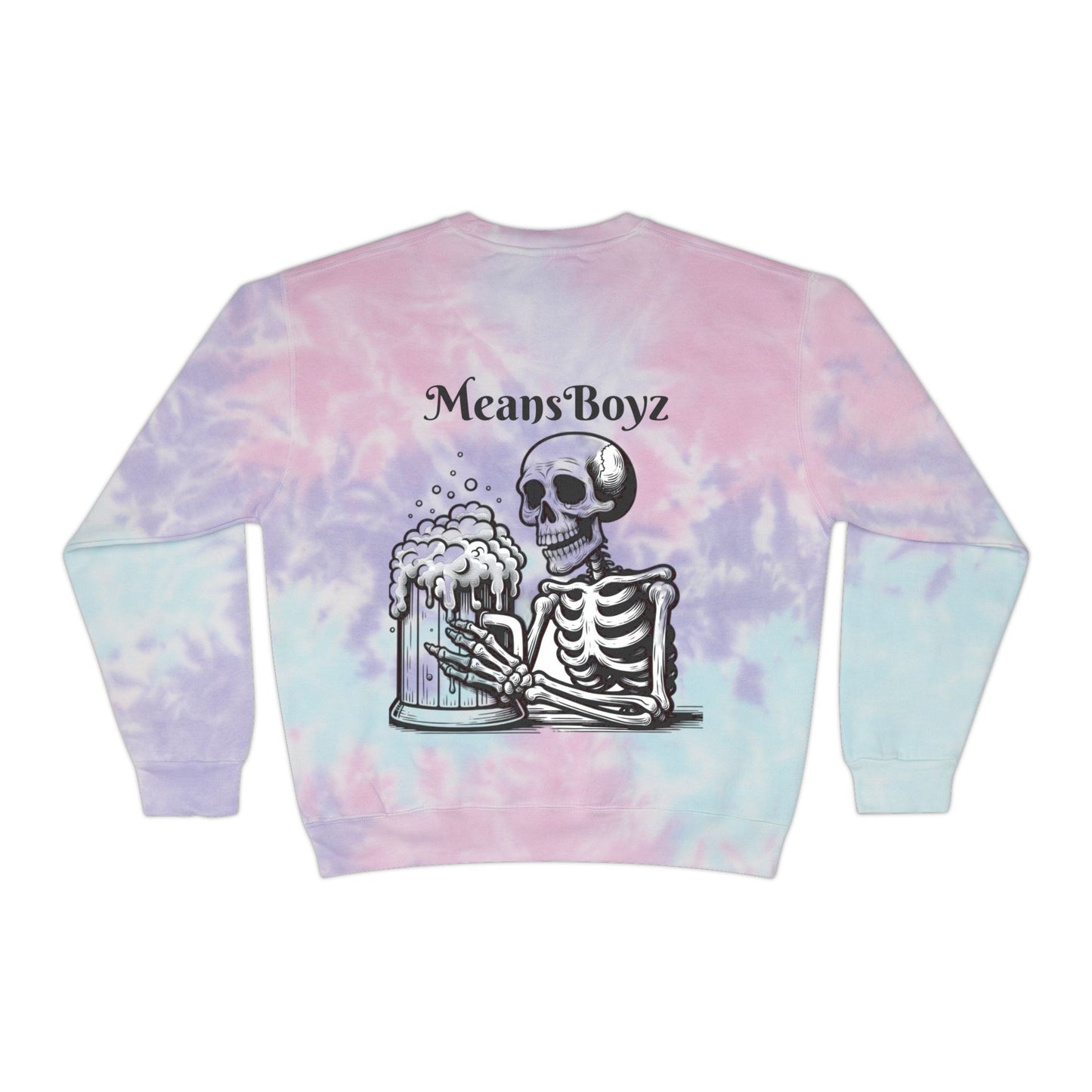 MeansBoyz Bad & Boozy Unisex Tie-Dye Sweatshirt