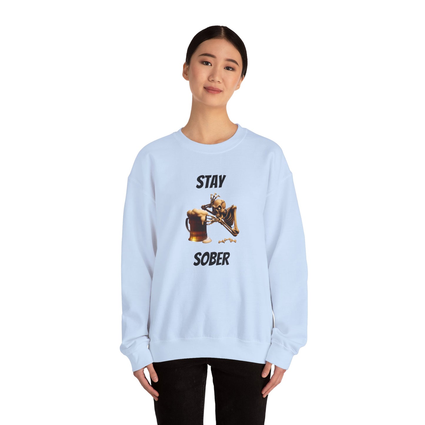 Sober Skeleton Crewneck Sweatshirt