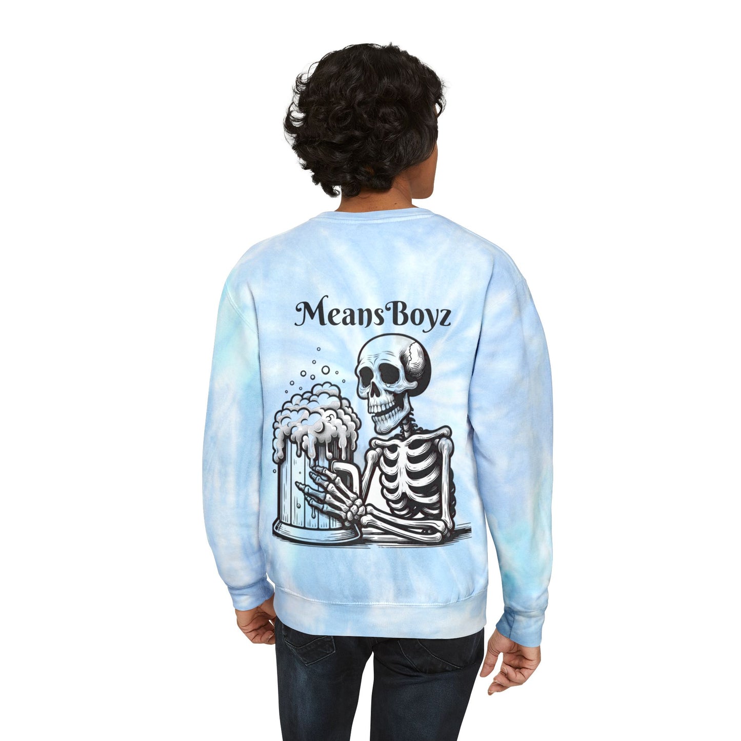 MeansBoyz Bad & Boozy Unisex Tie-Dye Sweatshirt