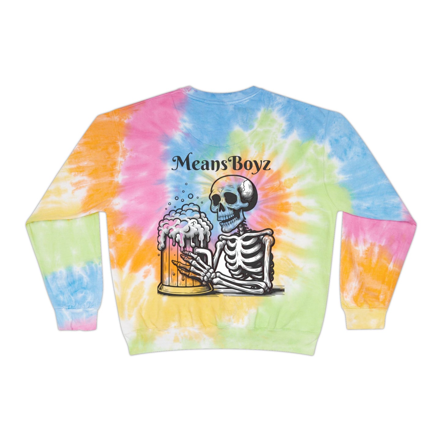 MeansBoyz Bad & Boozy Unisex Tie-Dye Sweatshirt