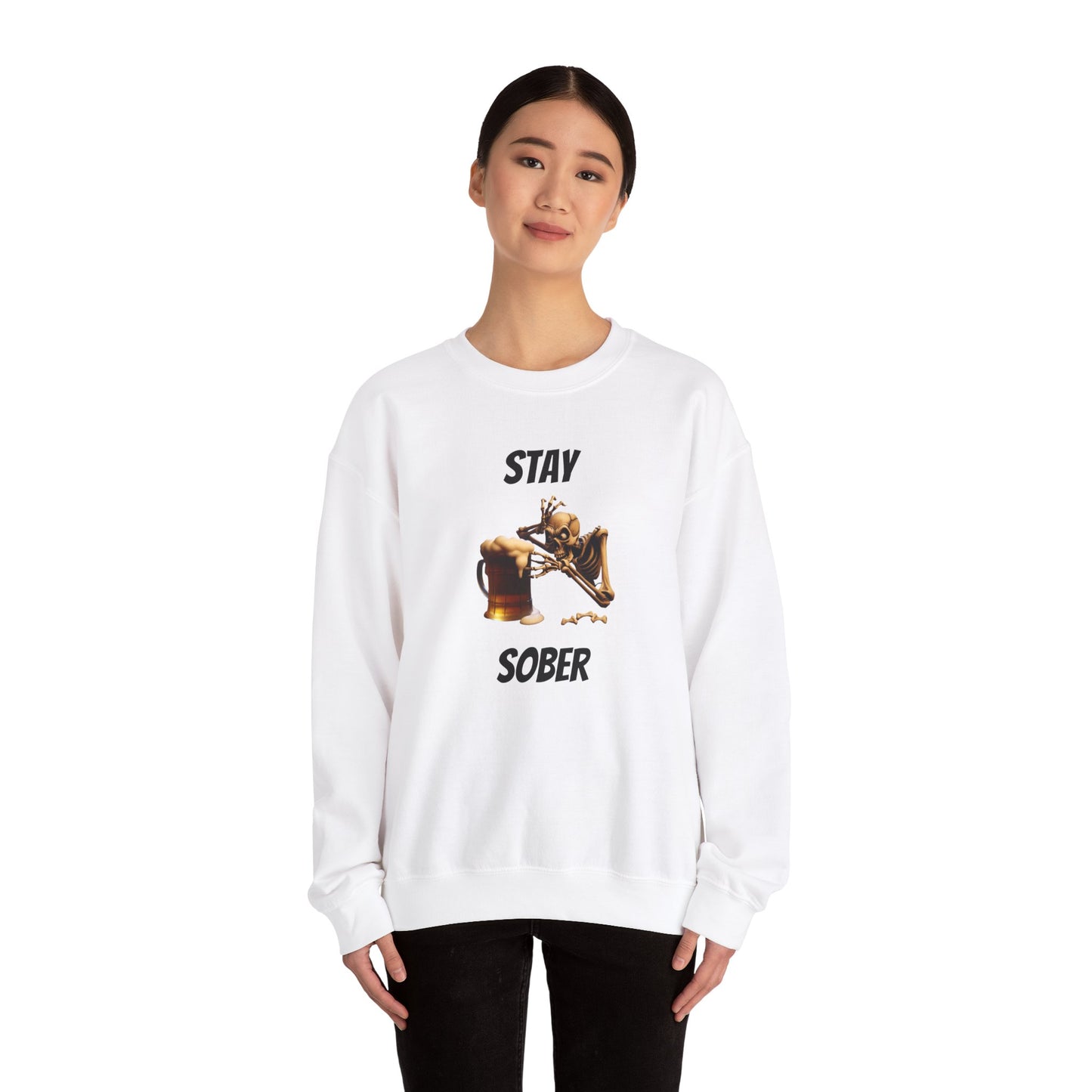 Sober Skeleton Crewneck Sweatshirt