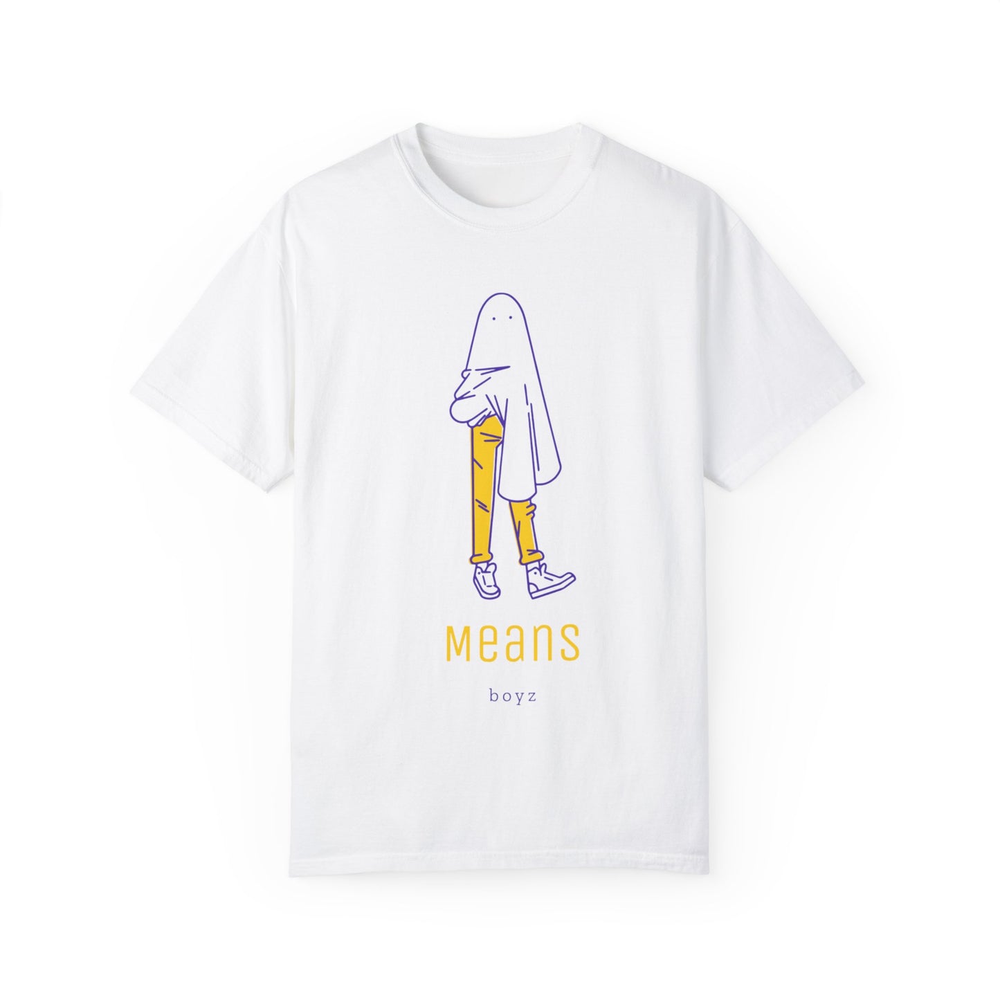 Meansboyz Unisex Garment-Dyed Ghostly T-shirt