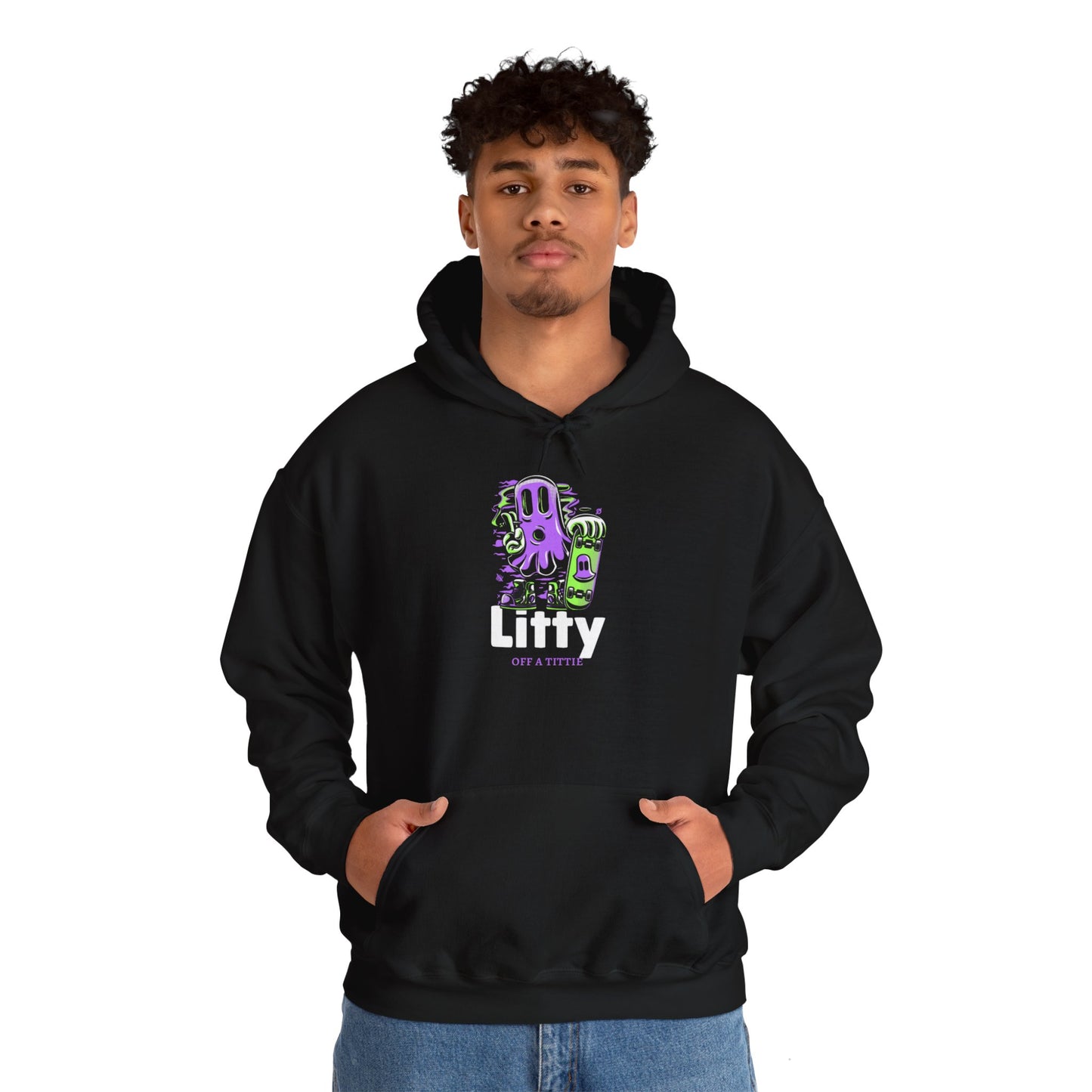 Ghostly Unisex Hooded Sweatshirt