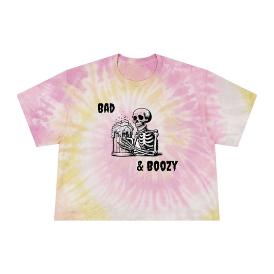 MeansBoyz Women's Tie-Dye Crop Tee