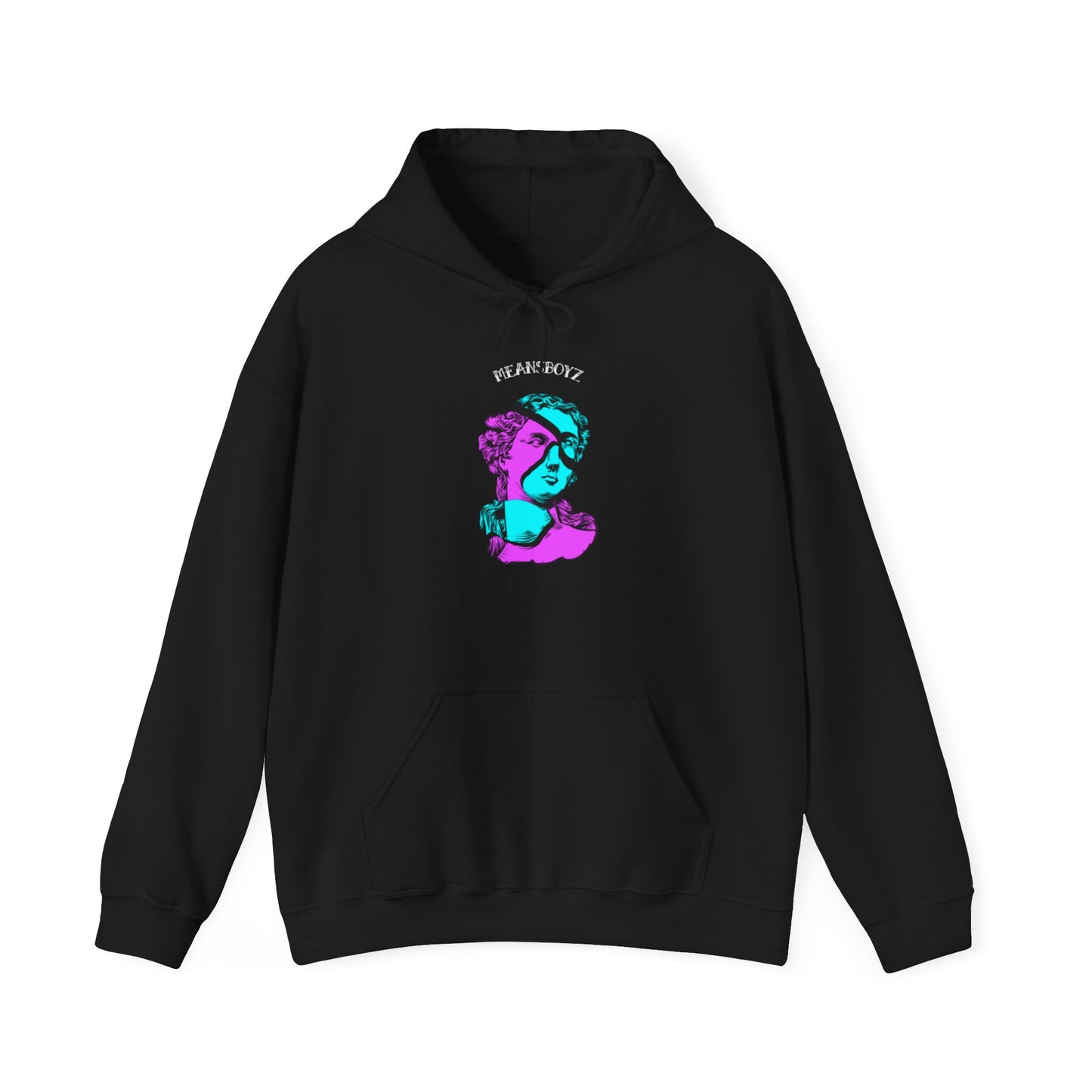 Hooded Sweatshirt - meansboyz Statue of Color Design