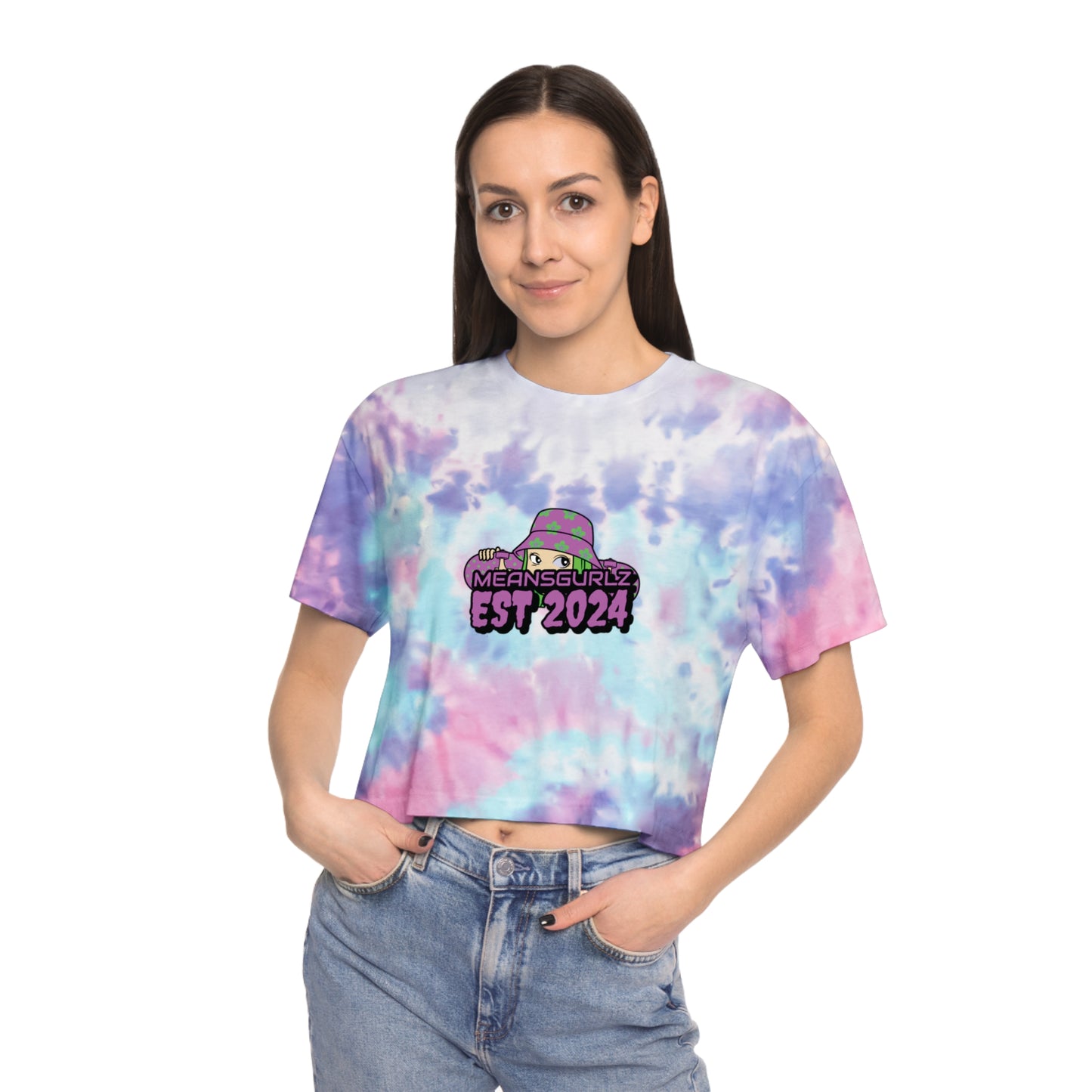 MeansBoyz Women's Tie-Dye Crop Tee