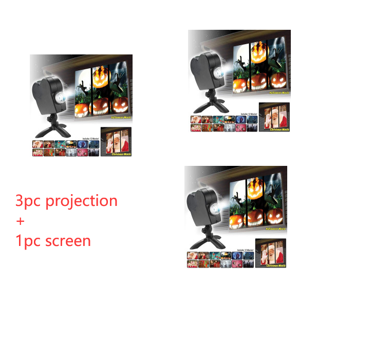 The Best Halloween Christmas Laser Projector 12 Movies Disco Light Mini Window Home Theater Projector For Indoor And Outdoor Use!!